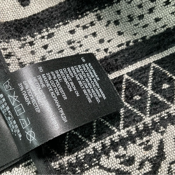 H&M black and white open front jacket, size 8 - Picture 7 of 11